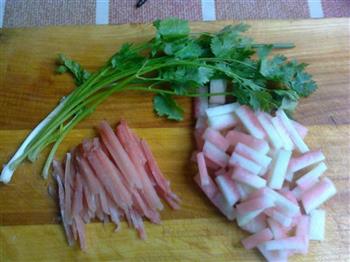 西瓜翠衣榨菜汤的做法图解2