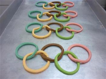 奥运五环饼的做法图解7