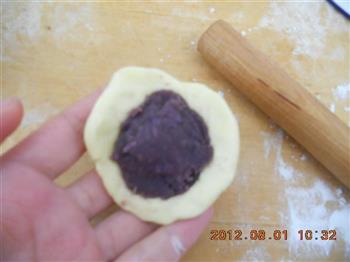 南瓜紫薯饼儿的做法步骤9