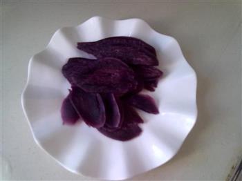 紫薯牛奶露的做法步骤1