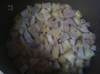甘薯芋头苹果饭的做法步骤5