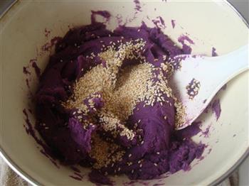 糯米紫薯糕的做法步骤2