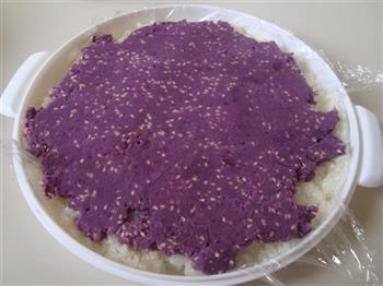 糯米紫薯糕的做法步骤6