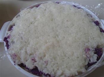 糯米紫薯糕的做法步骤7