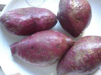 紫薯玫瑰花小馒头的做法步骤1