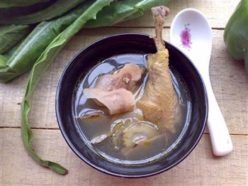 牛大力土鸡保健祛湿汤的做法步骤6