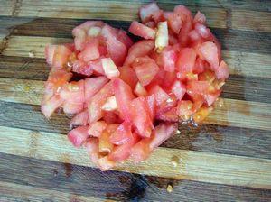 西红柿炒凉粉的做法步骤3