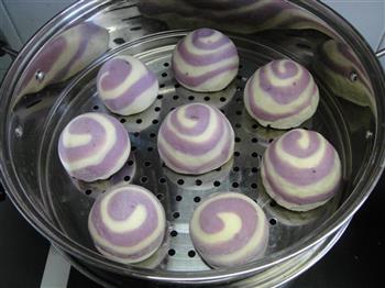 螺旋紫薯包的做法图解12