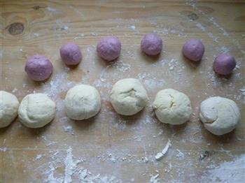 紫薯花馒头的做法步骤4