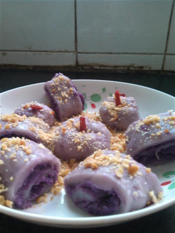 紫薯糯米卷的做法步骤8