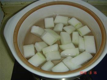 砂锅冬瓜汆丸子的做法步骤2