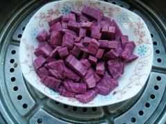 紫薯糯米煎饼的做法图解3