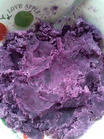 爱心紫薯泥的做法图解2