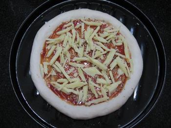 香葱肉臊披萨的做法图解10