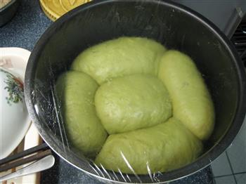 抹茶蜜豆面包的做法步骤9