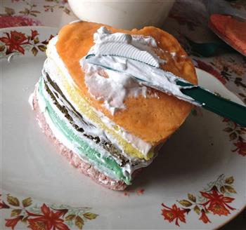 微波炉版彩虹蛋糕的做法步骤13