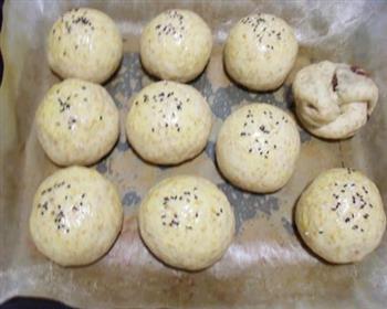 麦麸红豆沙面包的做法步骤13