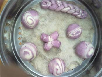 紫薯馒头的做法步骤16