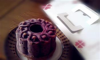 香草紫薯蛋糕的做法步骤9