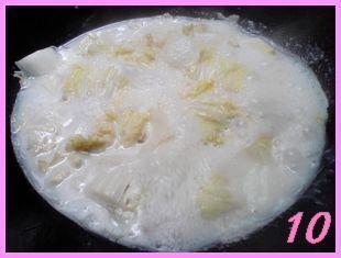 奶汁白菜虾皮豆腐汤的做法步骤10