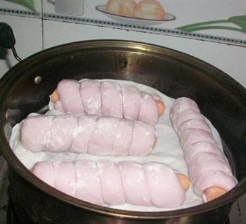 紫薯香肠卷的做法步骤12