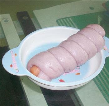 紫薯香肠卷的做法图解13