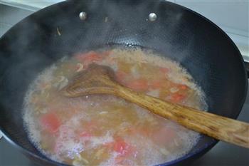 番茄虾皮蛋花汤的做法步骤4