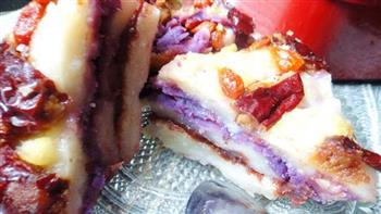 紫薯南瓜糯米糕的做法步骤5