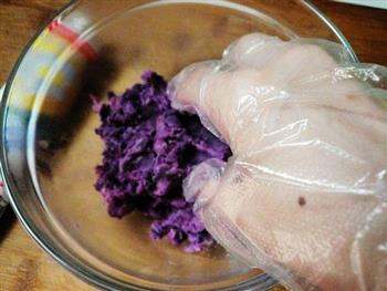紫薯炼乳吐司的做法图解5