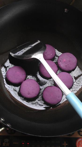 奶香紫薯饼的做法步骤11