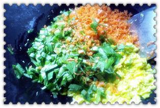 蛋花蔬菜炒饭的做法步骤8