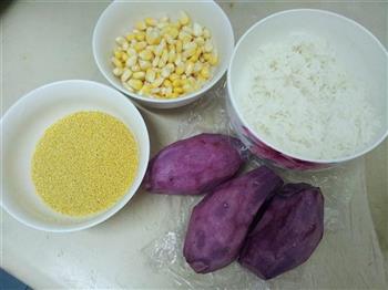 紫薯玉米粥的做法步骤1
