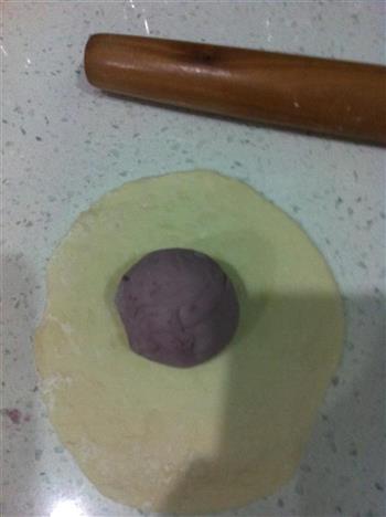 心花开紫薯馒头的做法步骤7