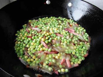 箜腊肉豌豆饭的做法图解8