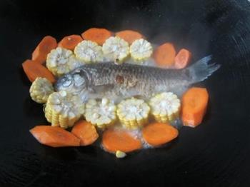 胡萝卜玉米鲫鱼汤的做法步骤8