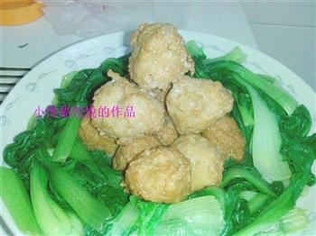 上海青烩肉丸的做法步骤3