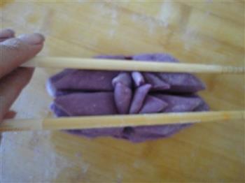紫薯菊花卷的做法图解14