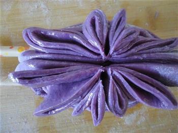 紫薯菊花卷的做法步骤16