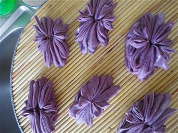 紫薯菊花卷的做法图解17
