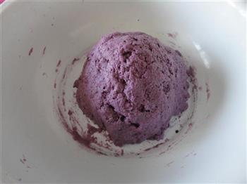 紫薯菊花卷的做法步骤4