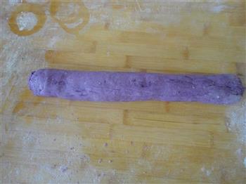 紫薯菊花卷的做法步骤6