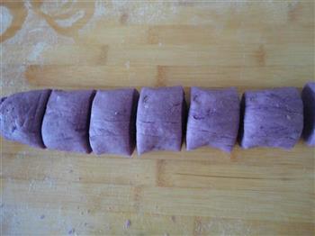 紫薯菊花卷的做法步骤7