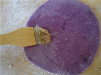 紫薯菊花卷的做法图解9