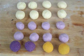 紫薯酥皮蛋黄月饼的做法图解8