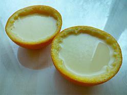 香橙蒸蛋的做法步骤7