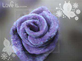 奶香紫玫瑰花卷的做法图解8
