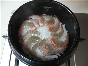 金银蒜鲜虾煲饭的做法图解8