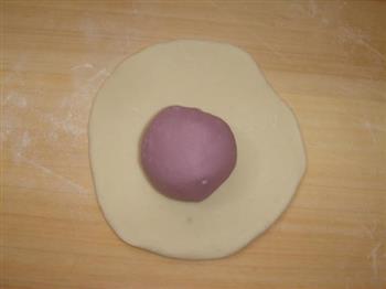 紫薯花形馒头的做法图解6