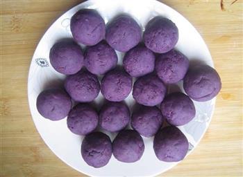 酥皮紫薯球的做法步骤7