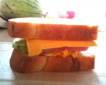 简易三明治的做法图解7